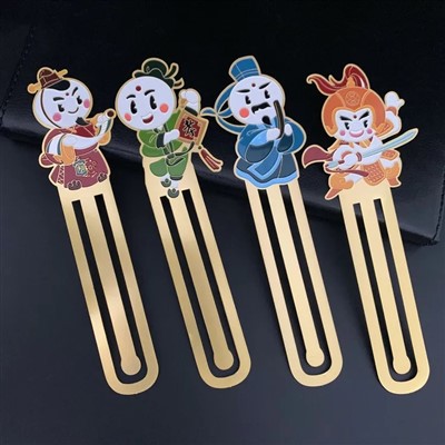 Zentralasiatischer Stil -Lesezeichen mit dem geätzten Messingstil