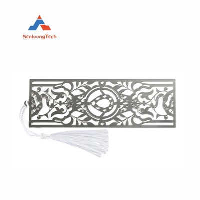 Geätztes rechteckiges Metall -Lesezeichen